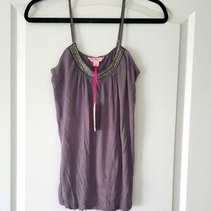 Charcpal Gray Candie's Blousey Dressy Tank